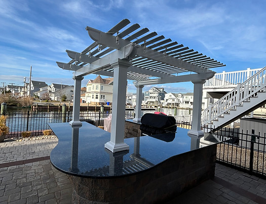 Pergola Outdoor Kitchen Brick, NJ
