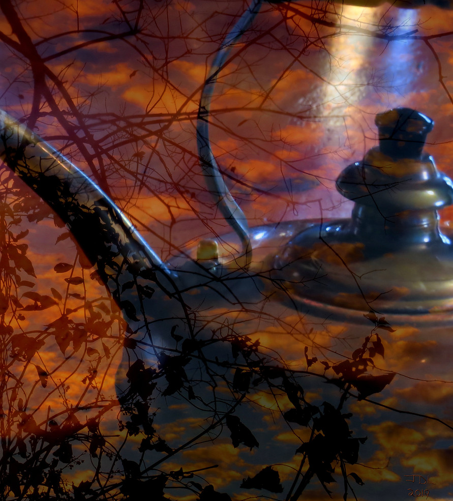 Photograph of a copper tea kettle, minimalistic photograph by Jodi DiLiberto