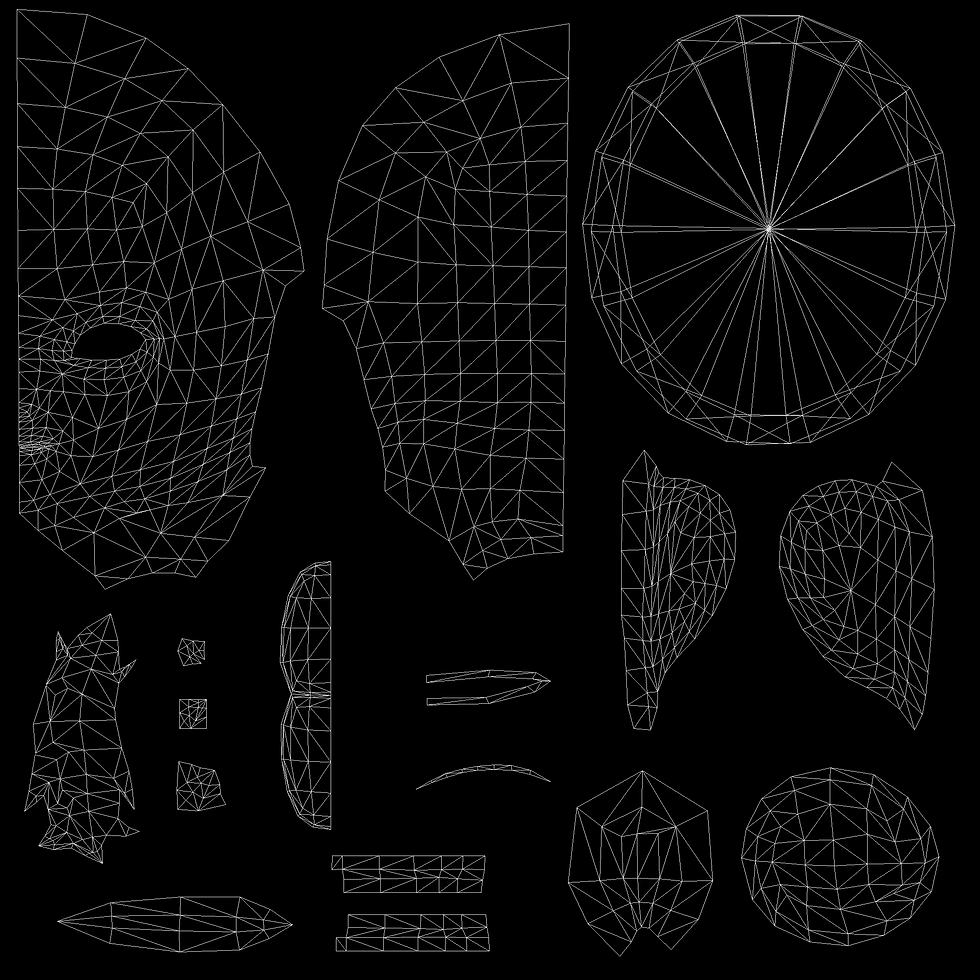 Lilith's head UV Map