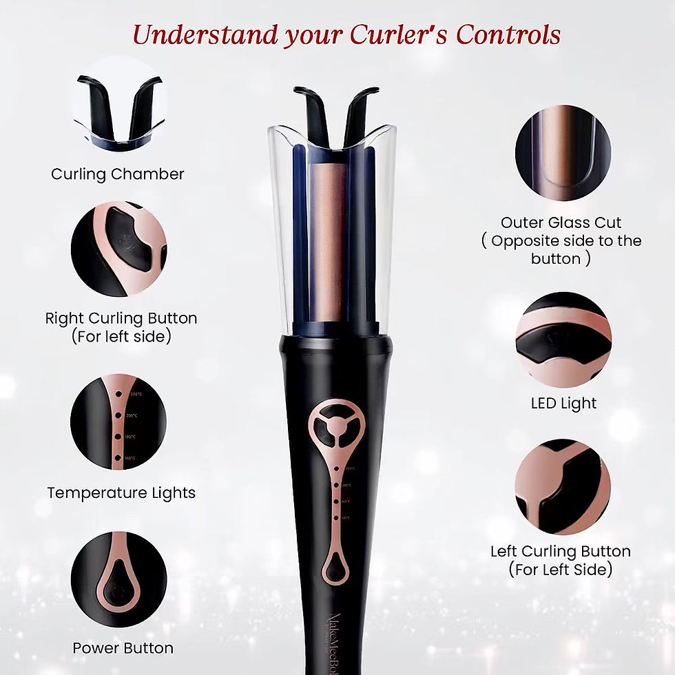 Thumbnail: Urban yog MakeMeeBold Automatic Hair Curler Easy Two-Way Curling Iron