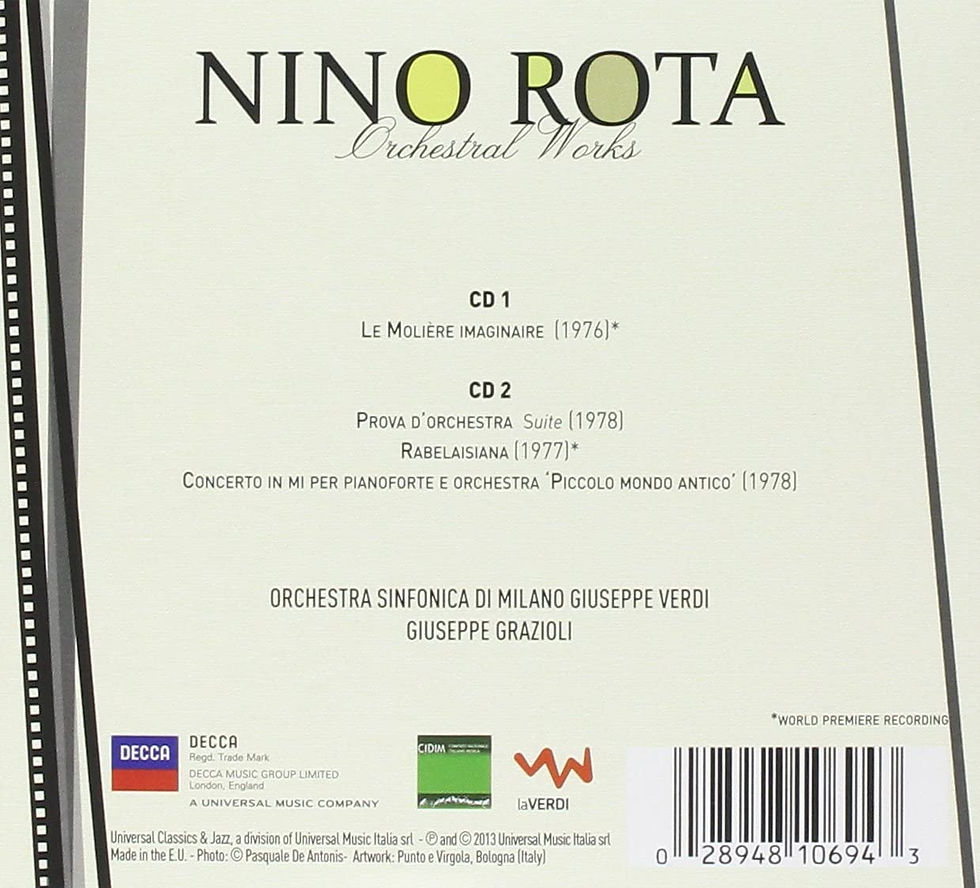 Miniatura: ROTA: ORCHESTRAL WORKS VOL.3