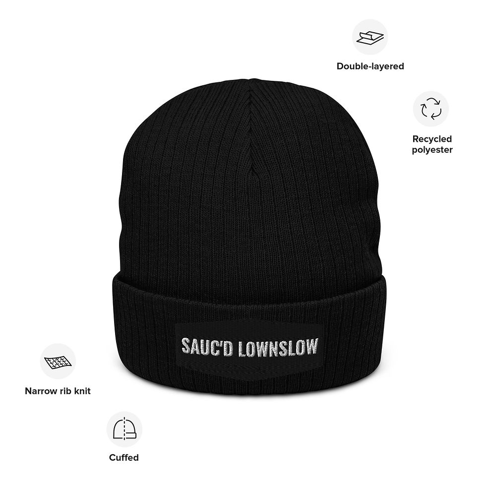 Thumbnail: SAUC'D LOWNSLOW Ribbed knit beanie
