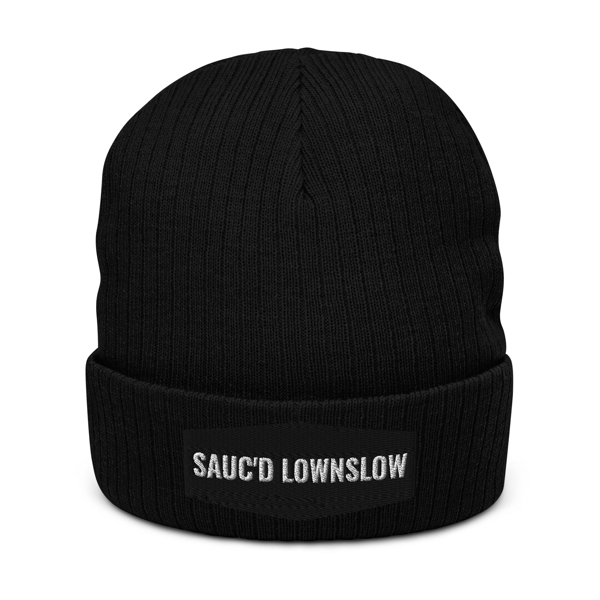 SAUC'D LOWNSLOW Ribbed knit beanie