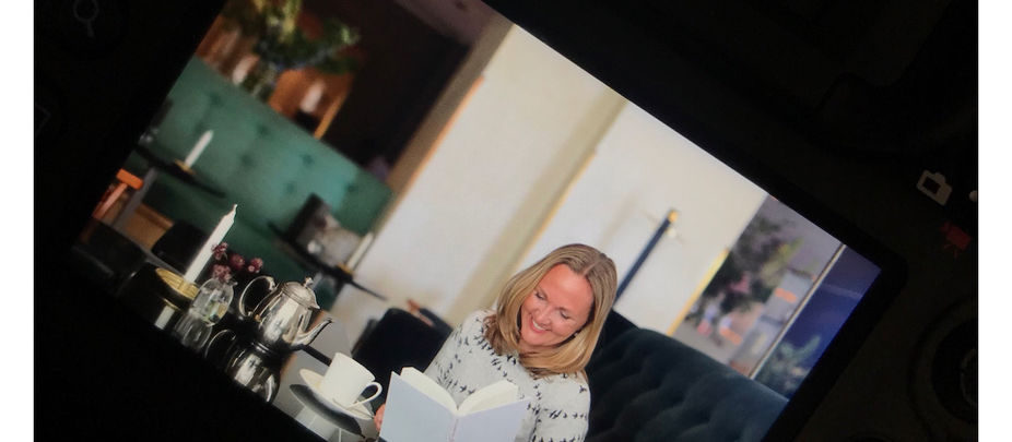 Fotografering och förberedelser inför författaraftonen