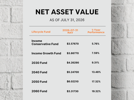 Chamber Pension Plan Net Asset Value (NAV) Update – July 2026