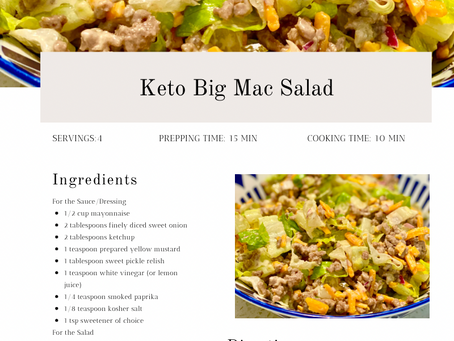 BIG MAC SALAD RECIPE THAT'S KETO FRIENDLY?