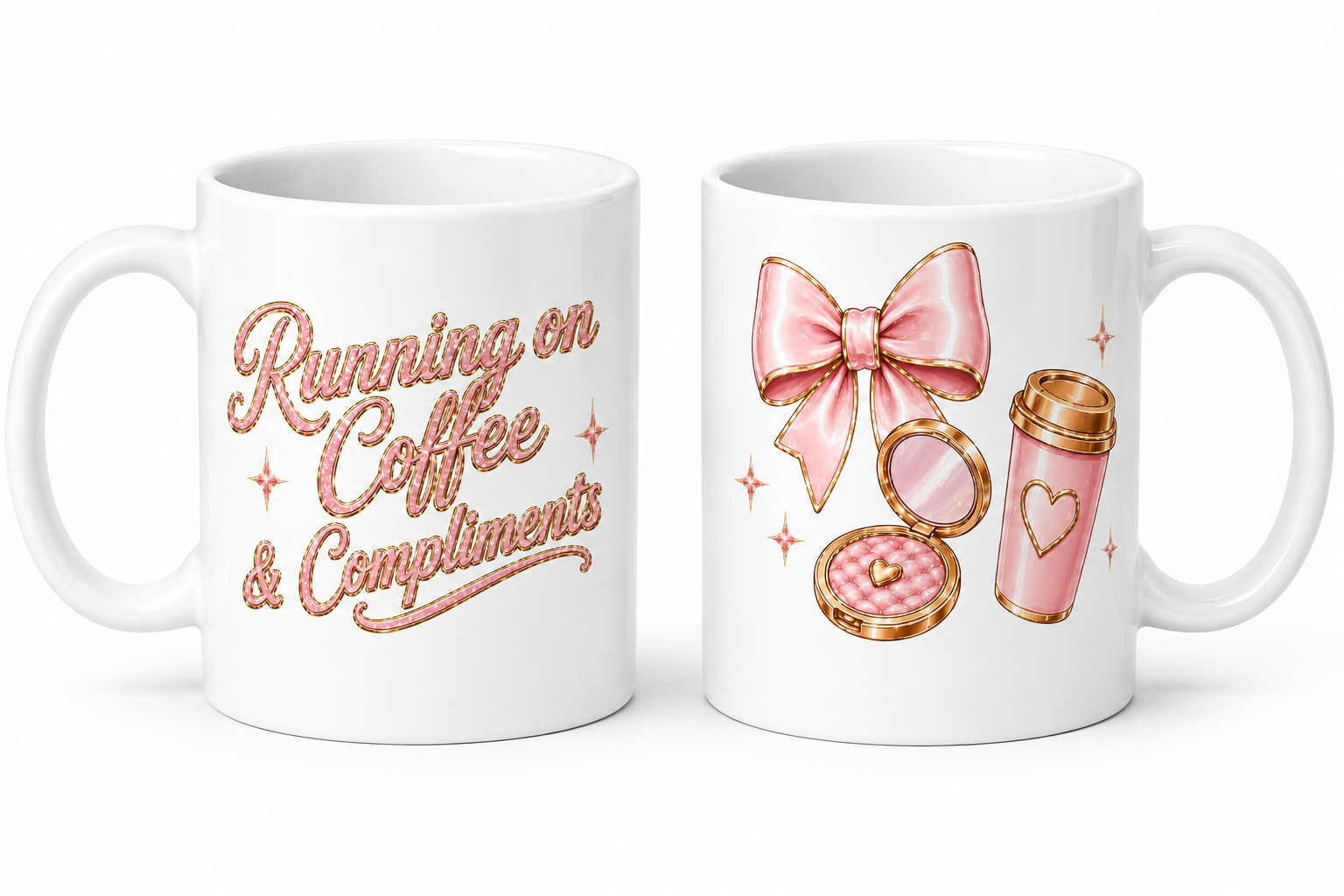 Running on Coffee and Compliments Mug