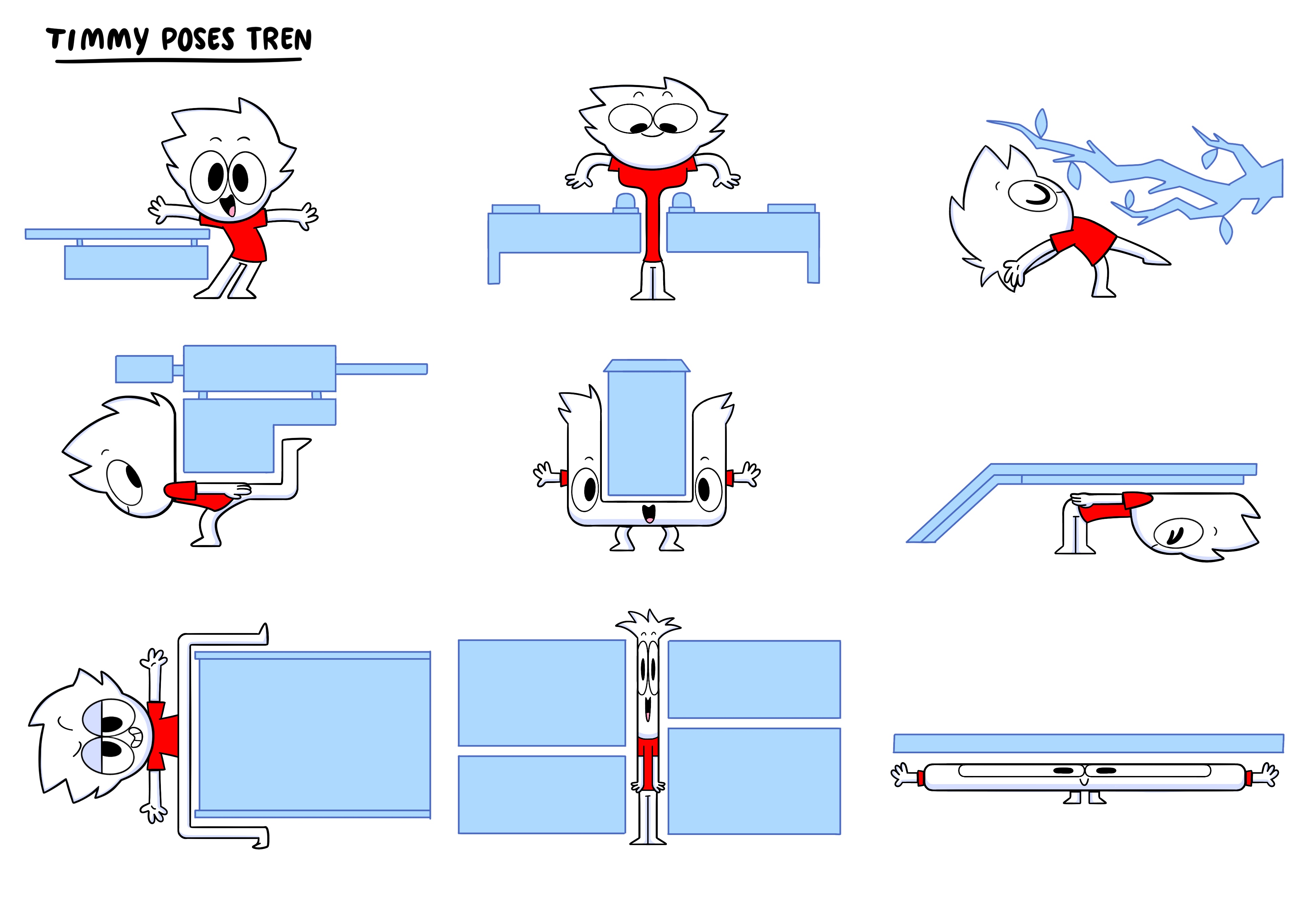 Timmy poses — train