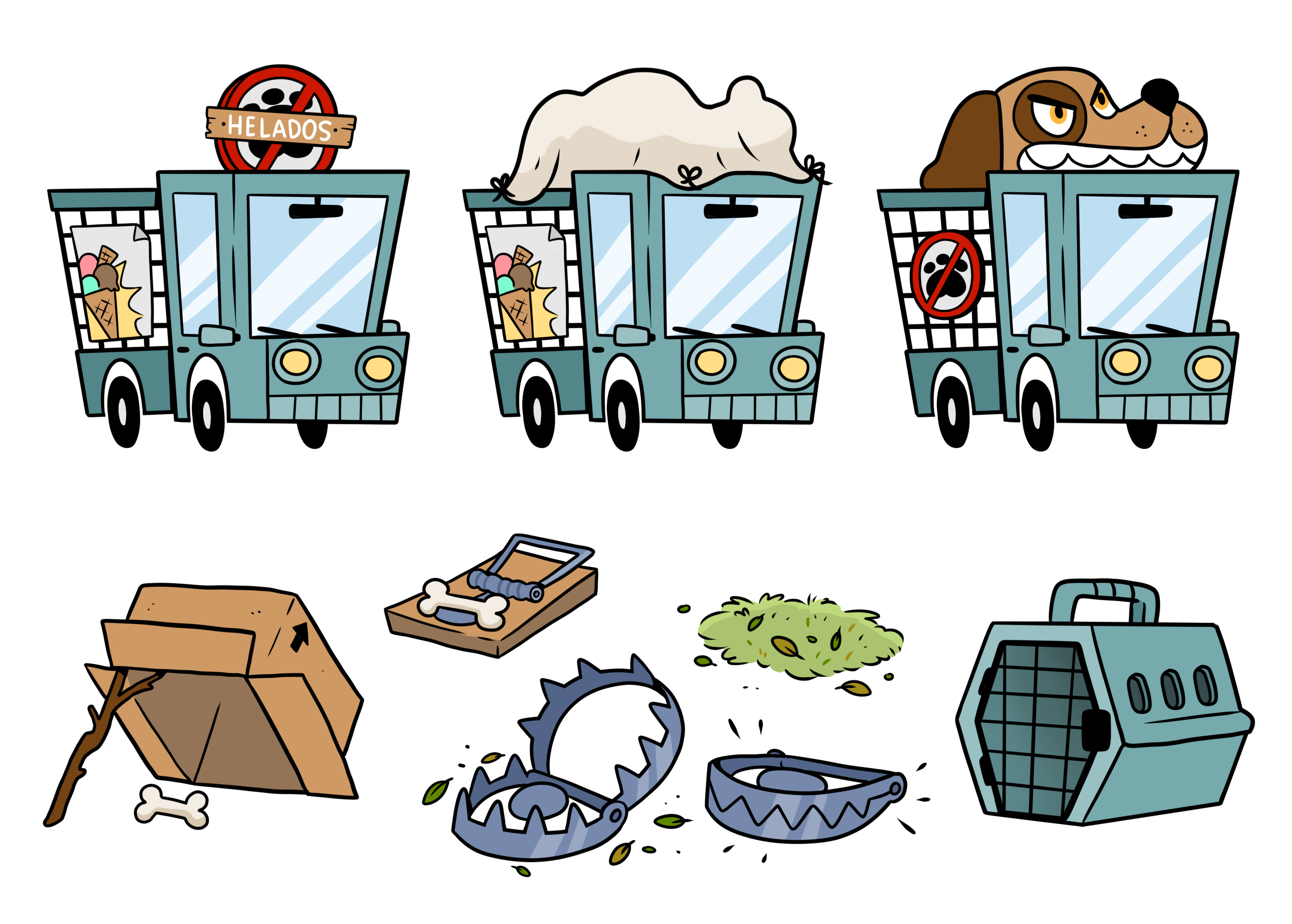 Truck variants and props