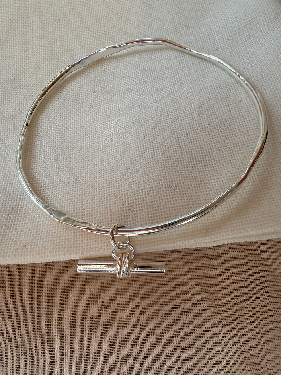 Thumbnail: Ding T-Bar Sterling Silver Bangle