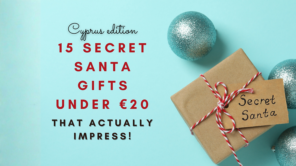 15 Δώρα Secret Santa Κάτω από €20 που Πραγματικά Εντυπωσιάζουν (Cyprus Edition)