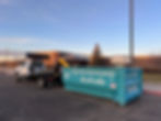 Dumpster placement in progress