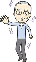 ふらつく男性イラスト