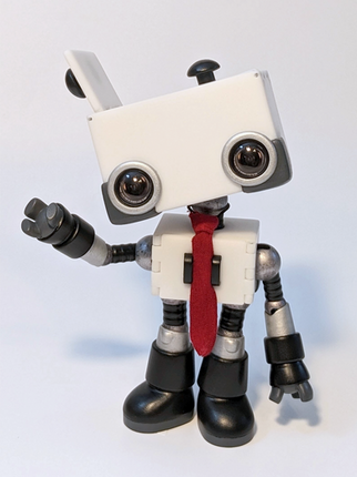 Oddnomalies Chester Box Robot BJD White Resin 