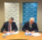 Dr. Eduardo Mendez, H.E. Marco A. Suazo / Photo Credit: Hannah Gana