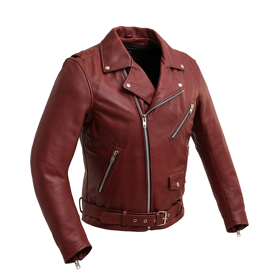 Thumbnail: First Mfg Fillmore Men's Motorcycles leather Jacket