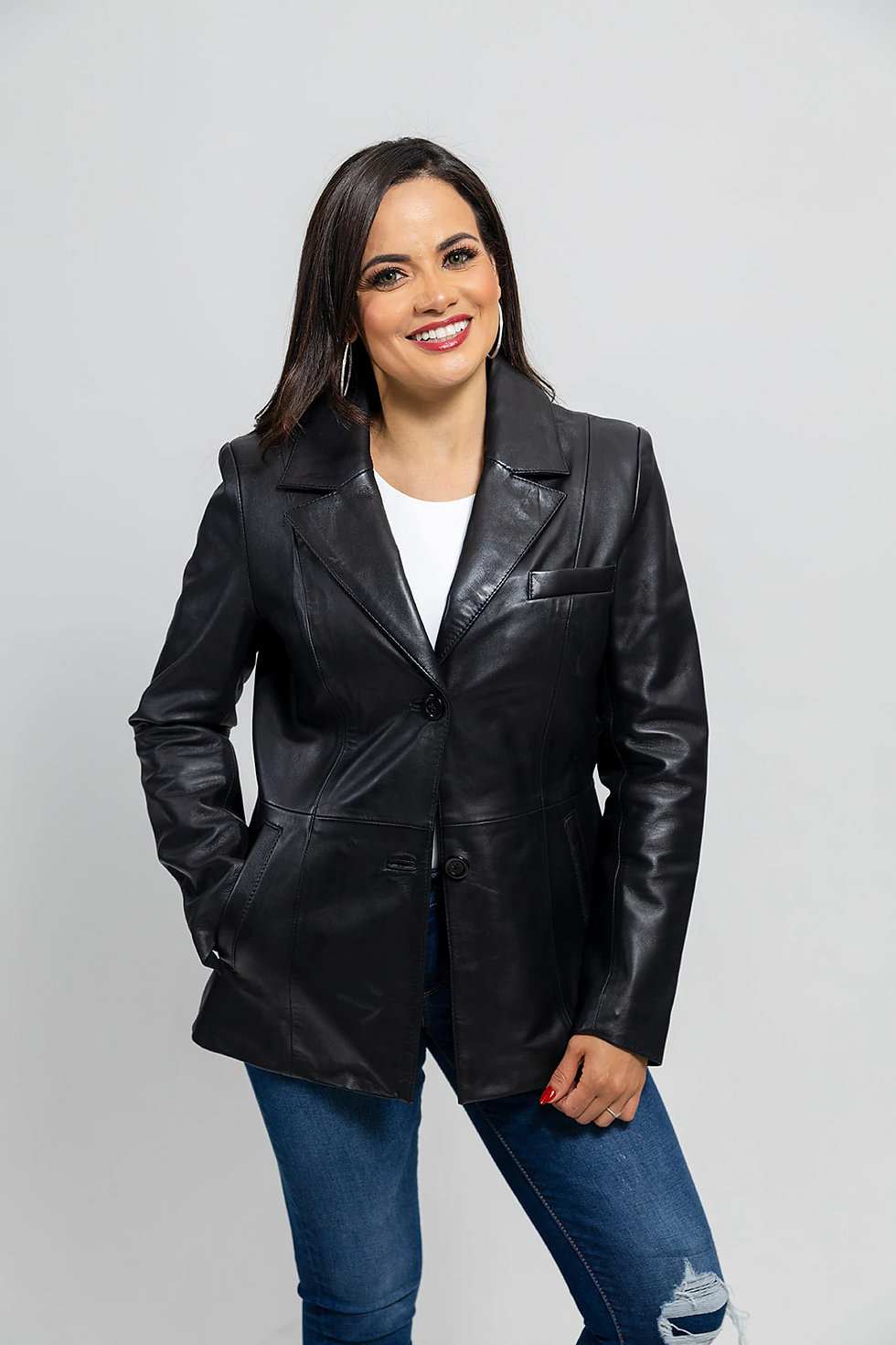 Thumbnail: Whet Blu Dahlia Women's Blazer leather Jacket