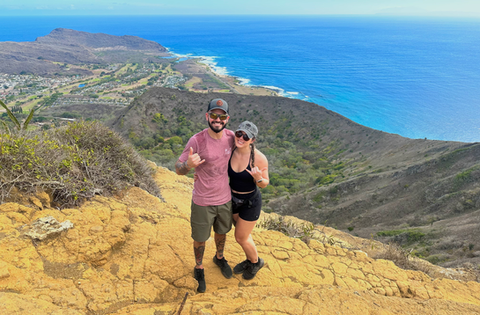 Koko Crater Lookout in Honolulu, Hawaii on the island of O'ahu