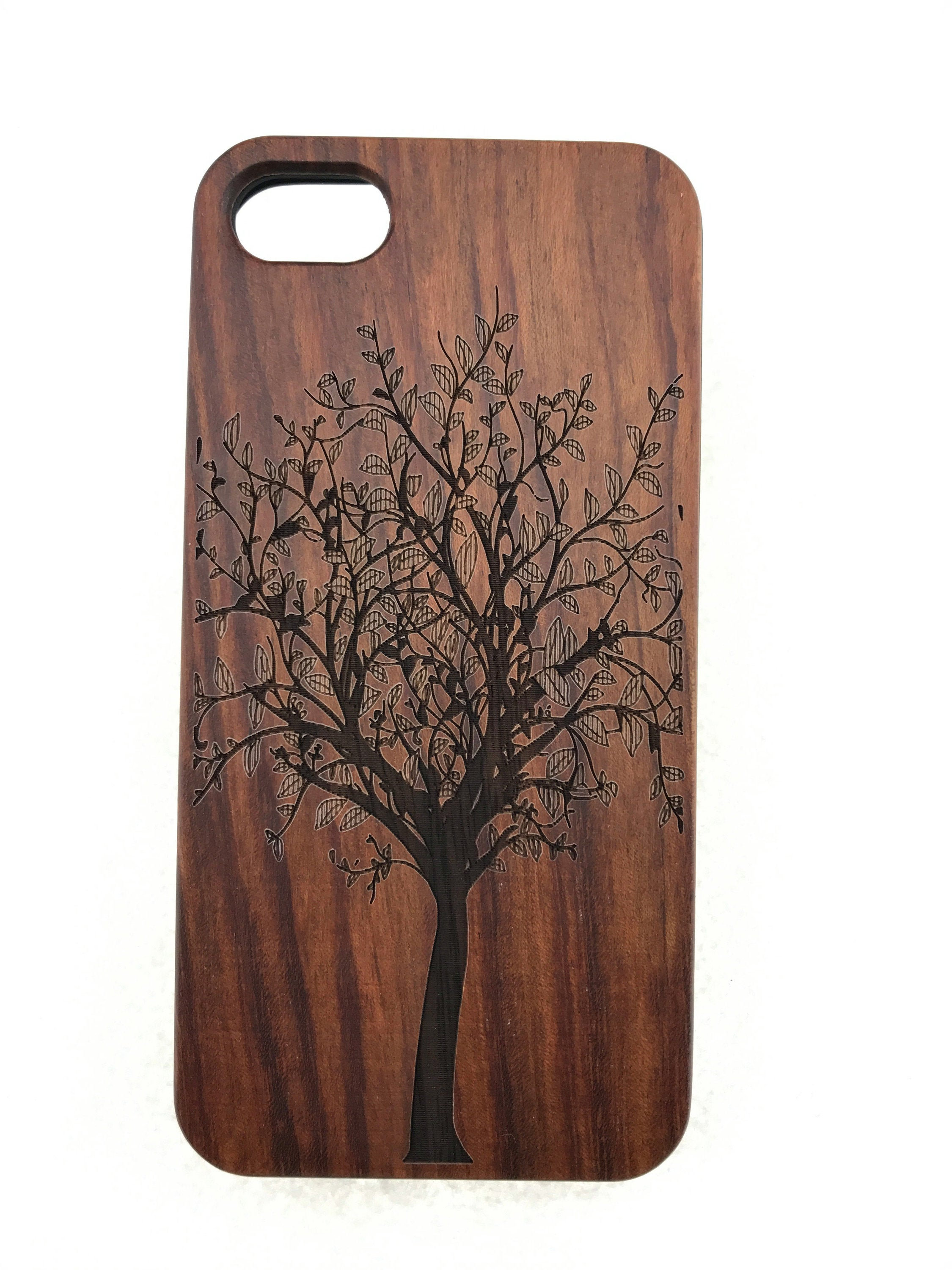 Holz Handyhulle Schutz Tasche Mit Schone Design Baum Lulufa