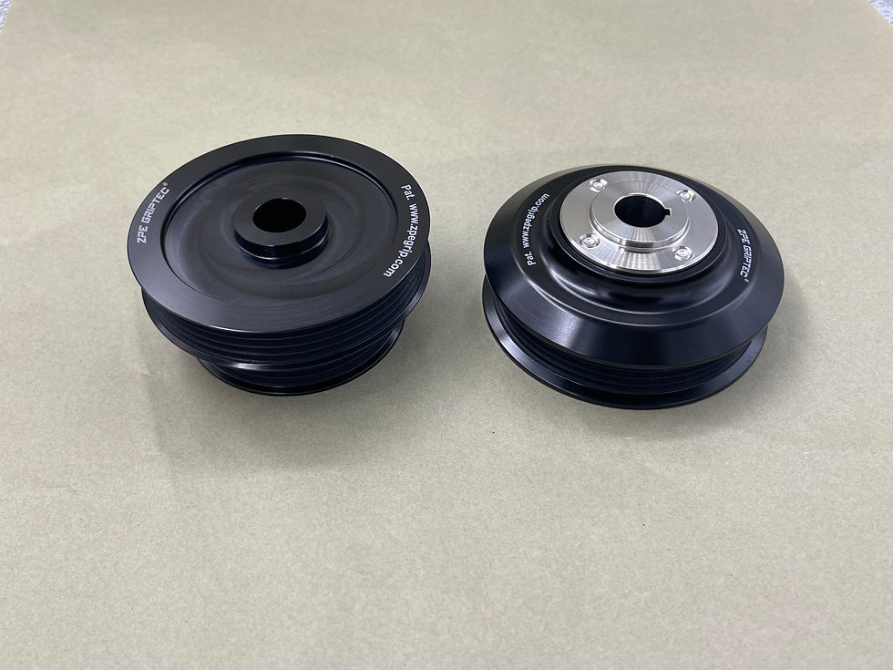 Thumbnail: 3.7" B Series Vtec JRSC GripTec Pulleys