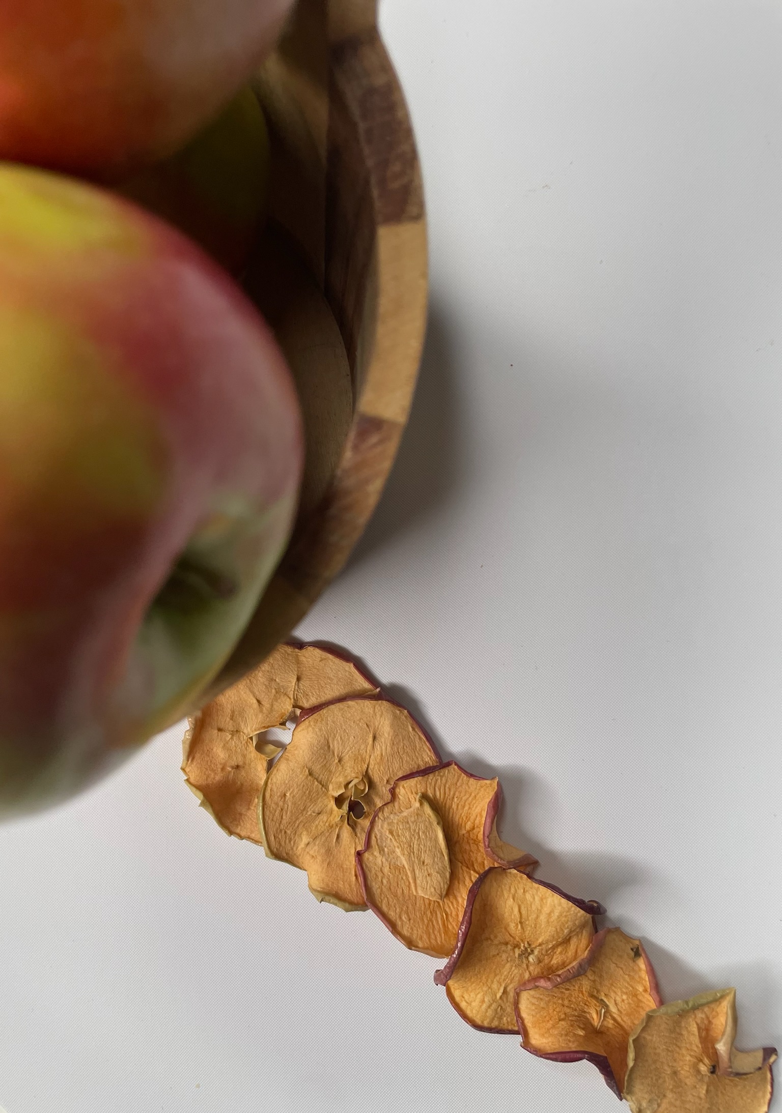 Pommes naturellement séchées