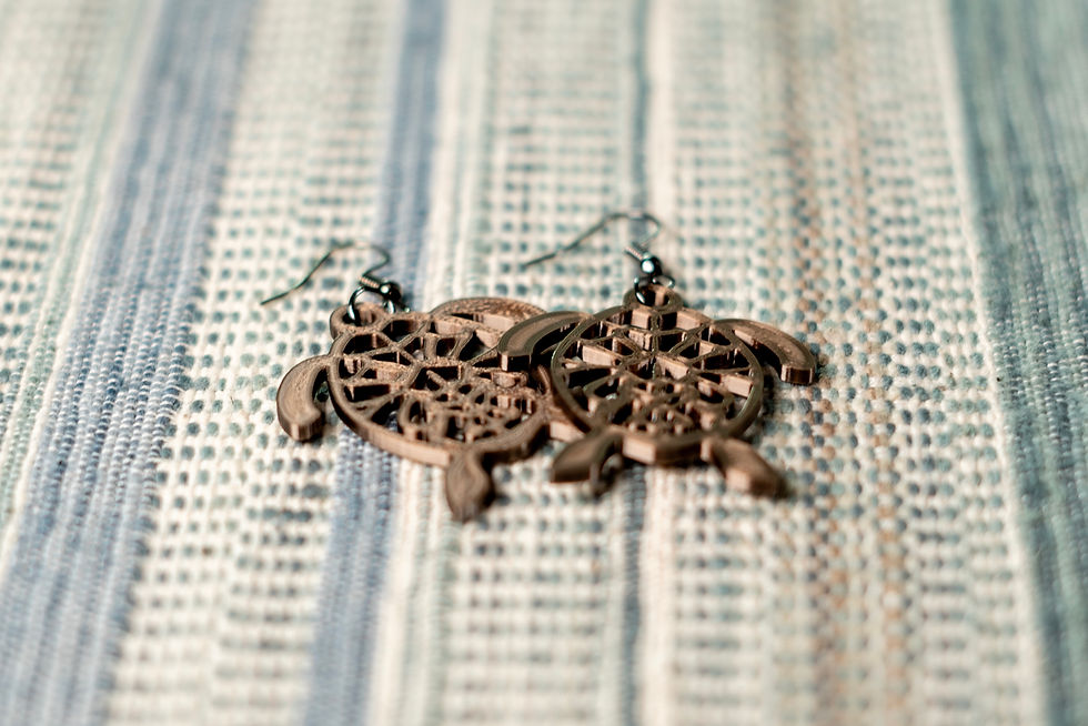 Thumbnail: Sea Drift Turtle Earrings