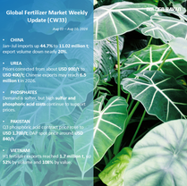 Global Fertilizer Market Weekly Update (CW33) | August 3 - 10, 2026