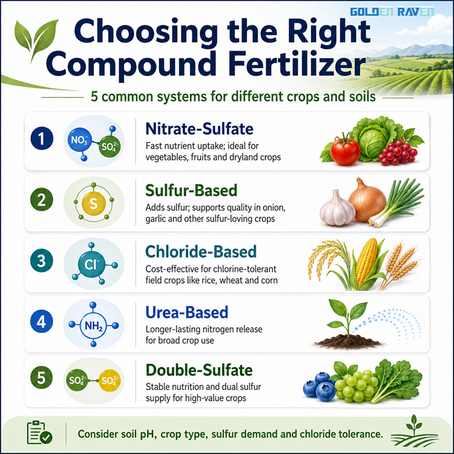 Understanding Compound Fertilizers: Nitrate, Sulfur, Chloride, Urea and Double-Sulfate Systems