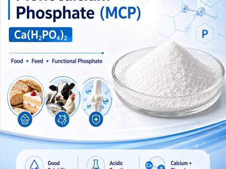 Monocalcium Phosphate (MCP): From Food Processing to Animal Nutrition