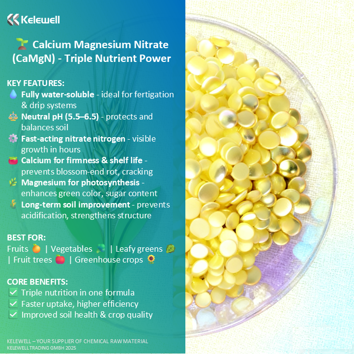 Calcium Magnesium Nitrate: The Multi-Nutrient Fertilizer Powering Modern Efficient Agriculture