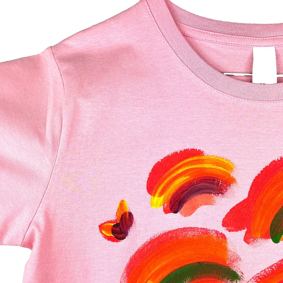 Thumbnail: Warmth #3 S Women's Hand-painted T-shirt