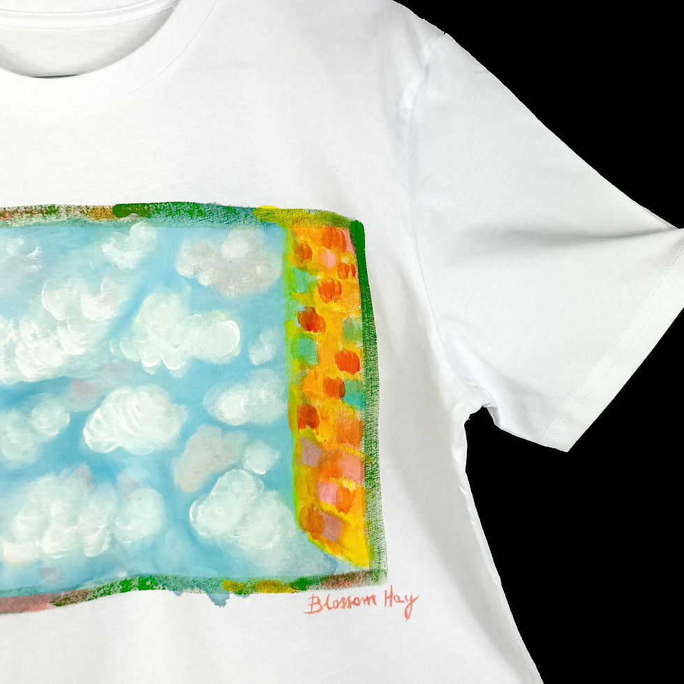 Thumbnail: New life #1 S Unisex Hand-painted T-shirt