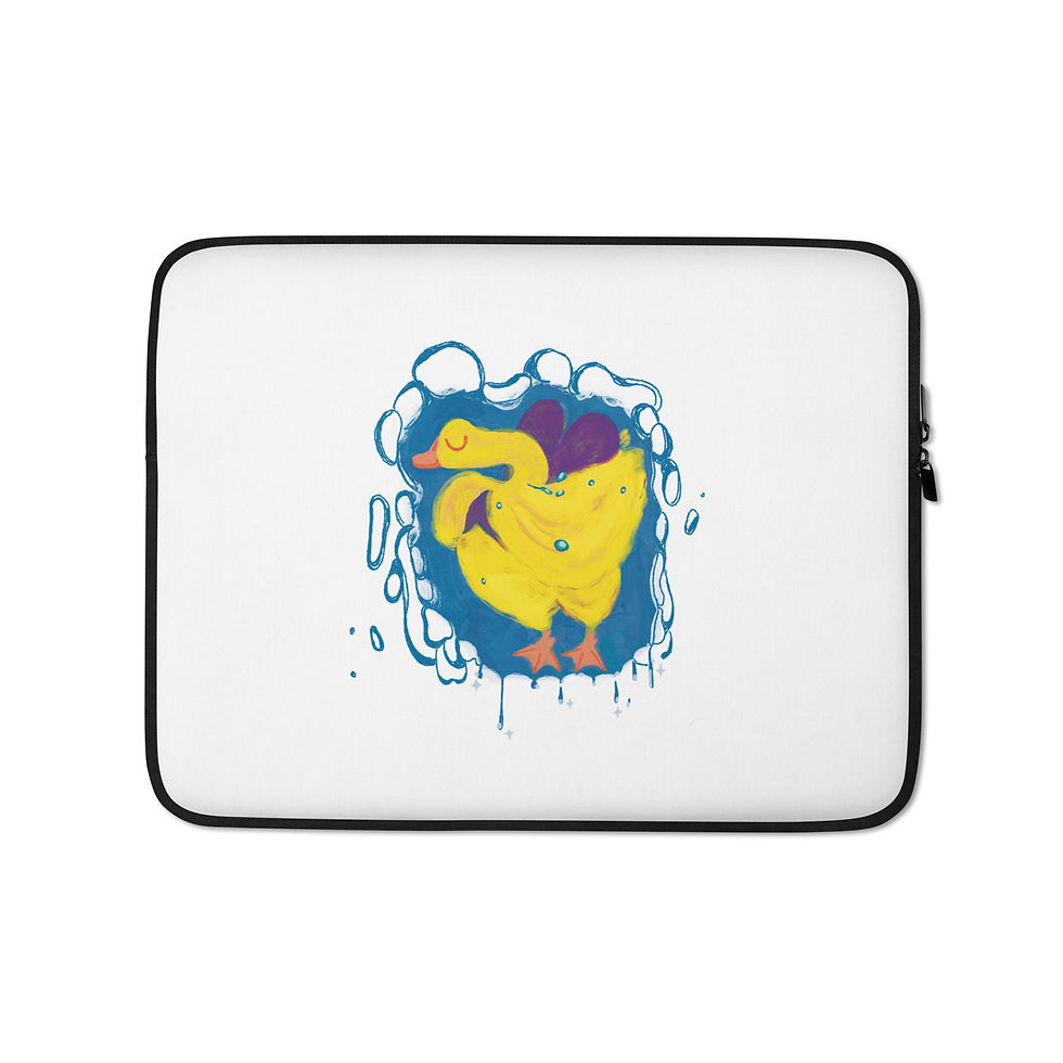 Rainy Duck Laptop Sleeve