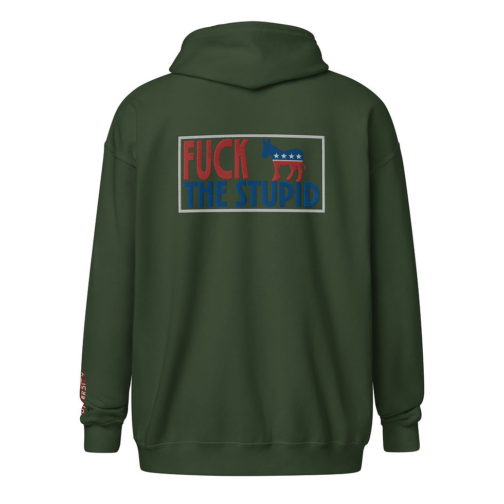 Thumbnail: Fuck The Stupid: Unisex Heavy Blend Zip Hoodie
