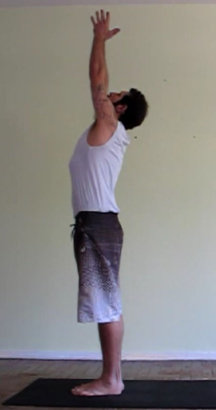 Urdhva Hastasana (Postura dos braços para cima)