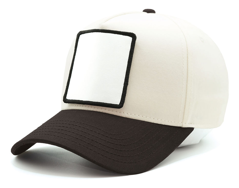 Two Tone Baseball Cap - Black/Cream