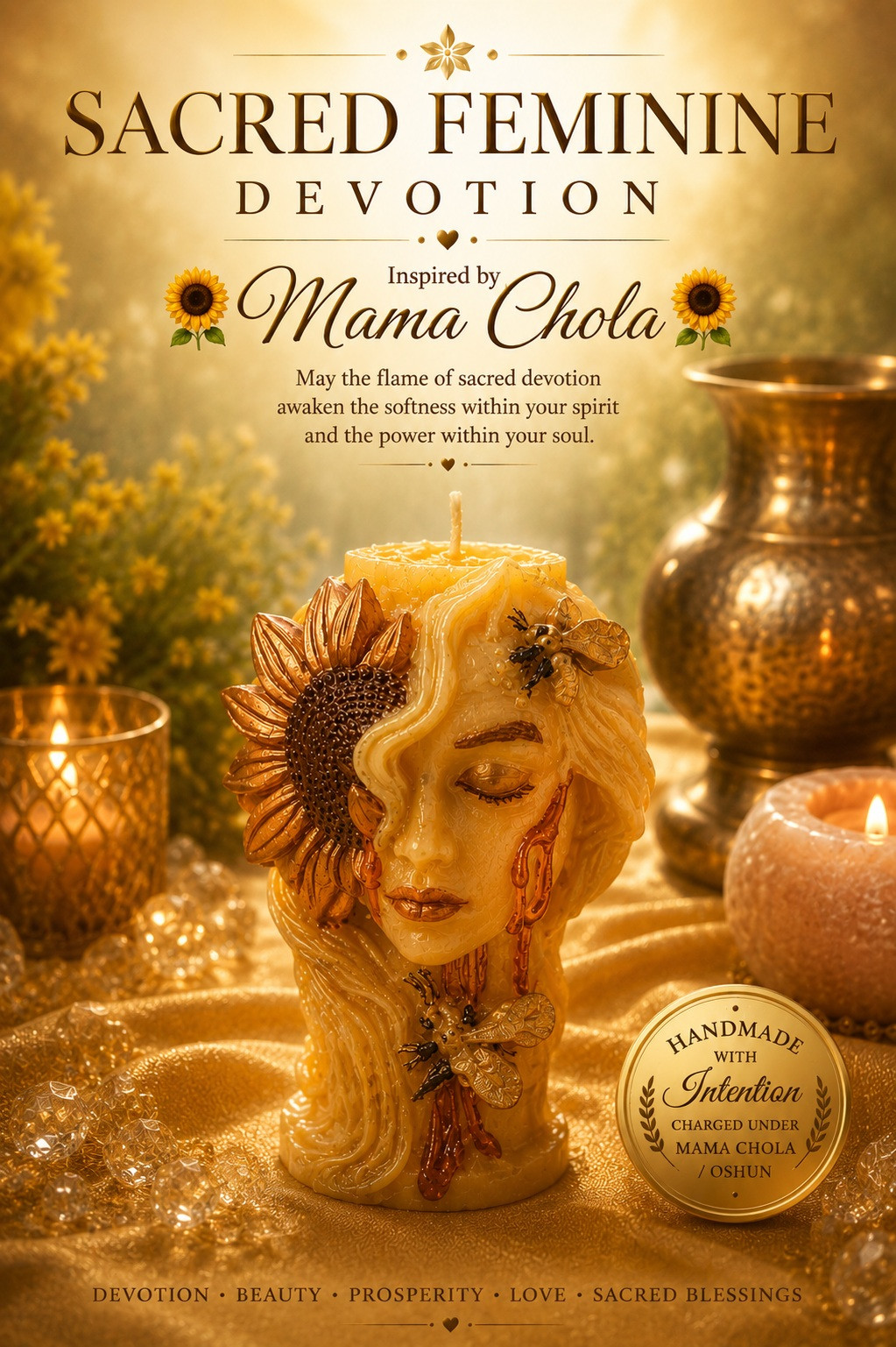 Sacred Feminine Devotion Candle
