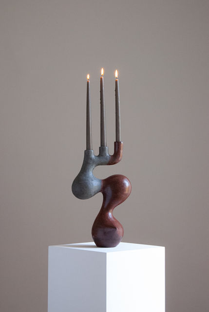 Candelabra designed by Sybil Layous - Collectible Design inspired by Tachisme and Serge Poliakoff - Presented by House of Today