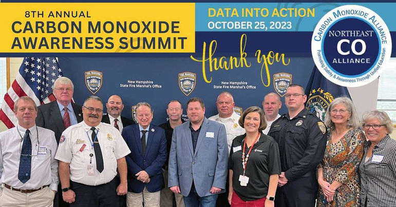 Group photo of committee members at the 2023 CO Safety Summit.