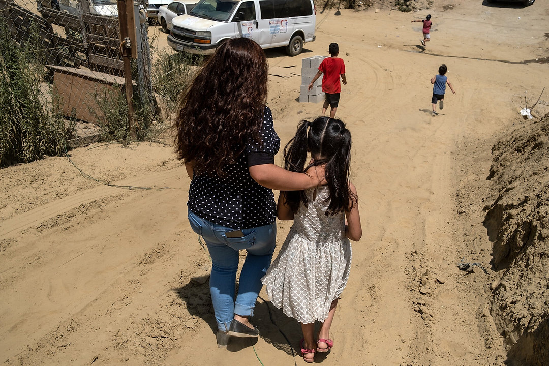 Ana Morales Becerra, an asylum seeker and single mother of four, is seeking refuge with her family a