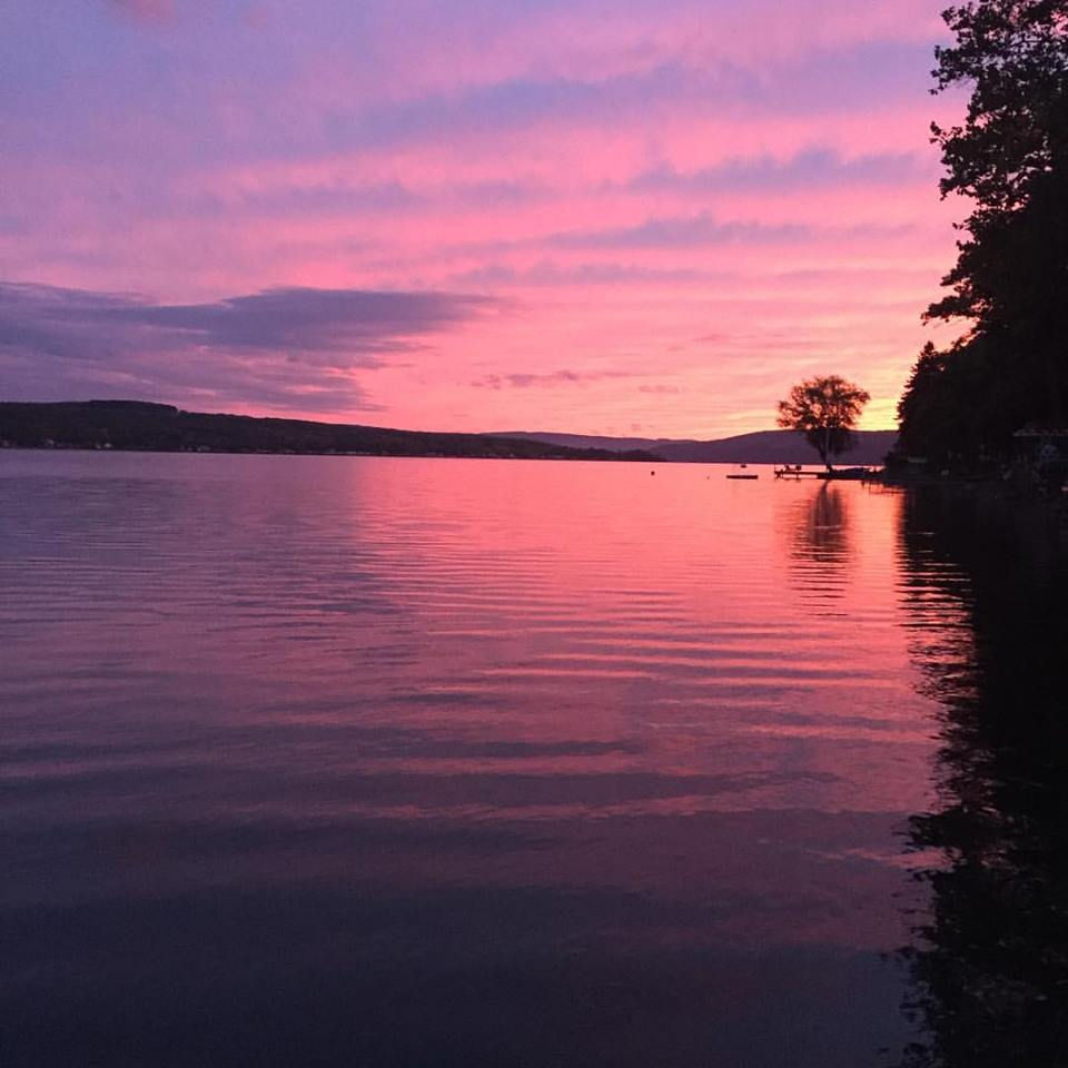 Sunset View At The Lake
