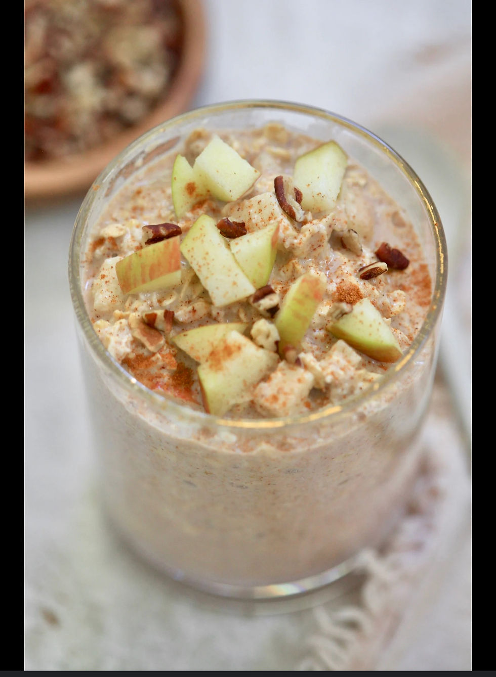 Apple Cinnamon Protein Overnight Oats image