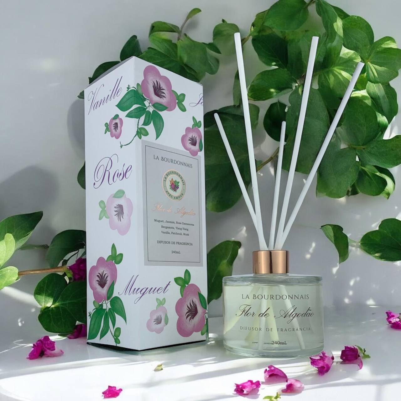 Difusor de Fragrância Flor de Algodão, 240mL