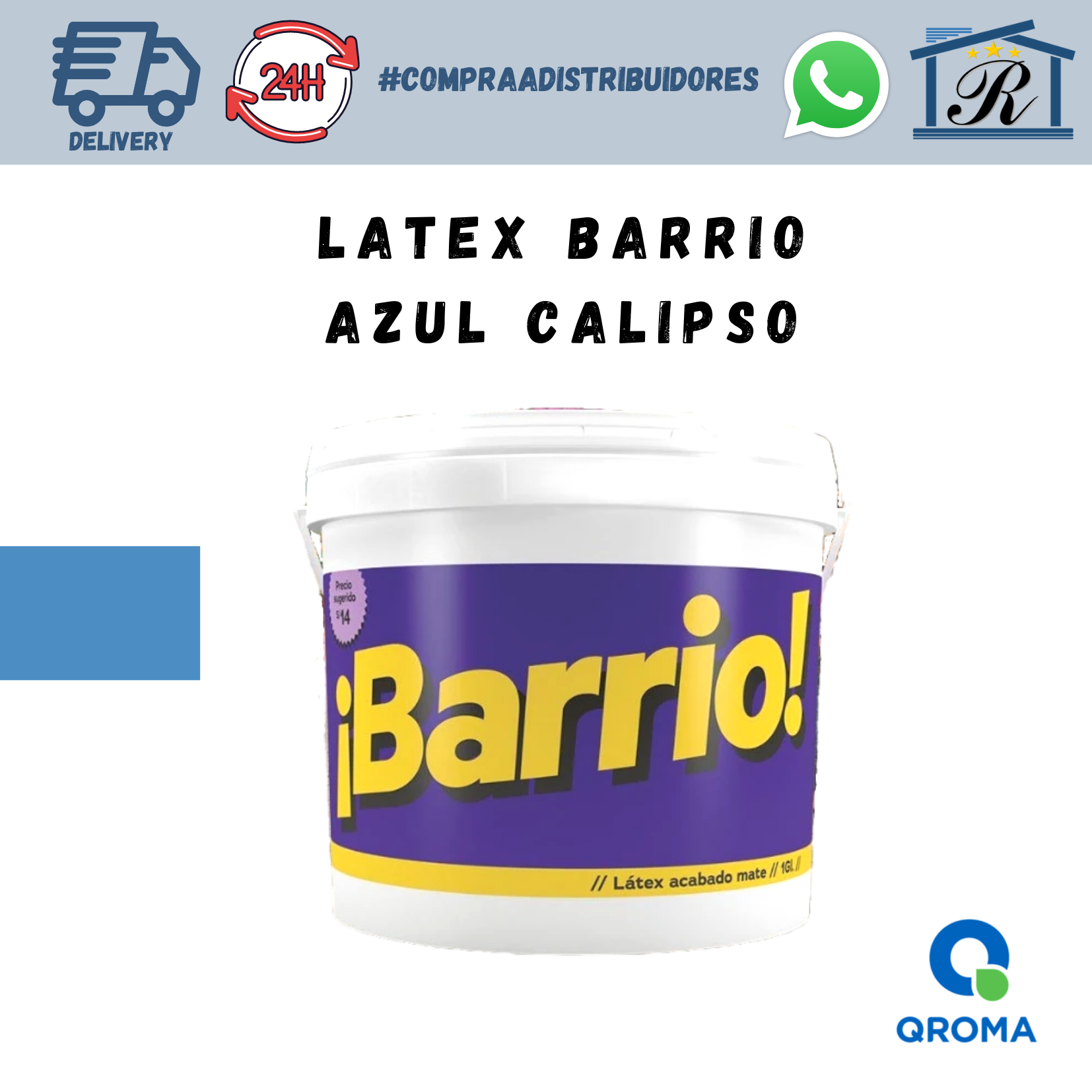 LATEX BARRIO AZUL CALIPSO