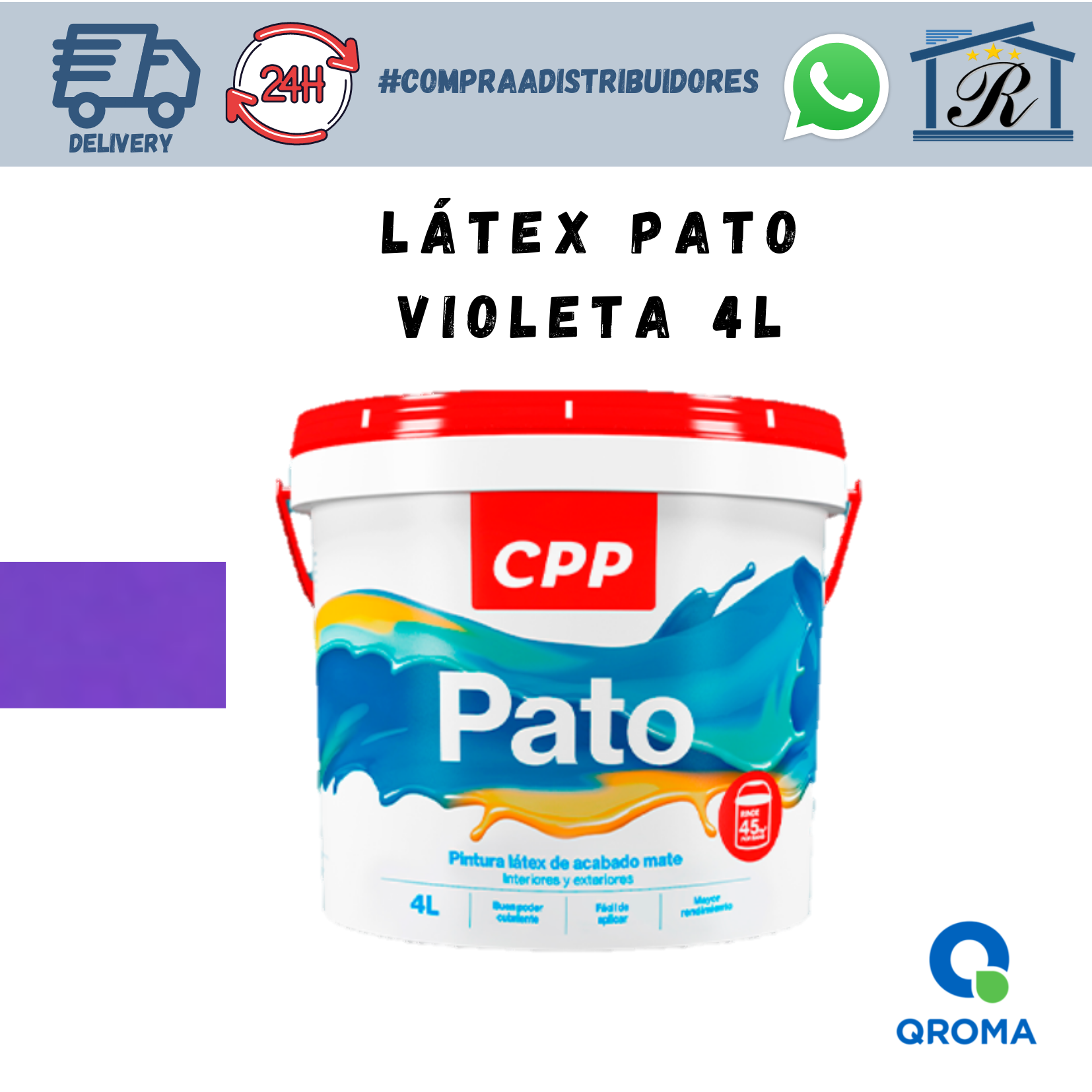 LATEX PATO VIOLETA