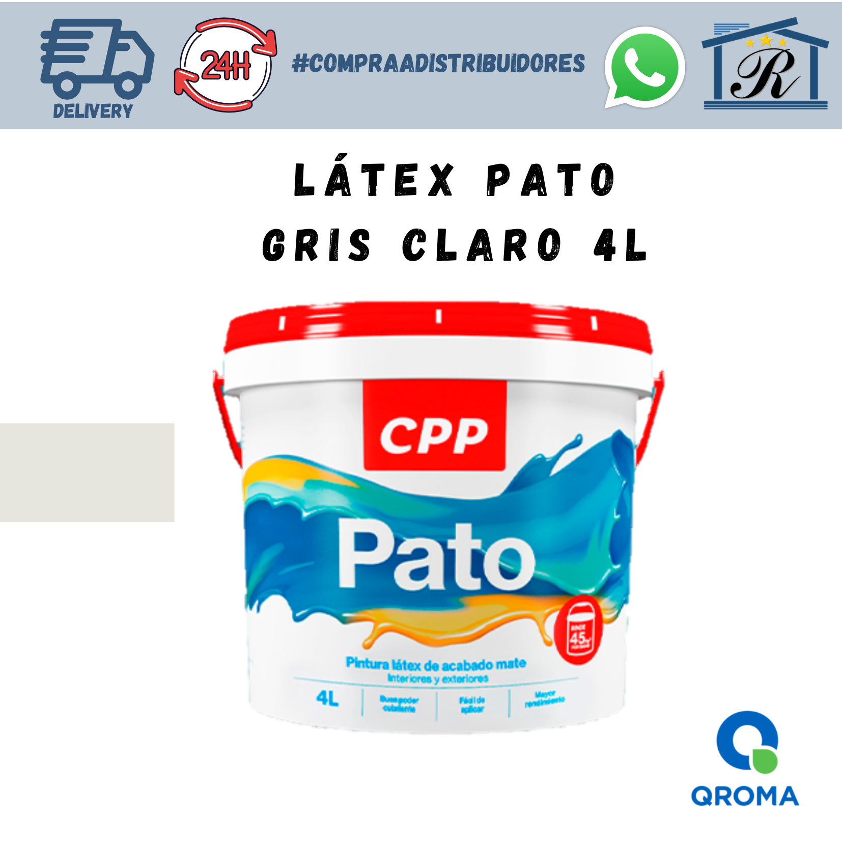 LATEX PATO GRIS CLARO