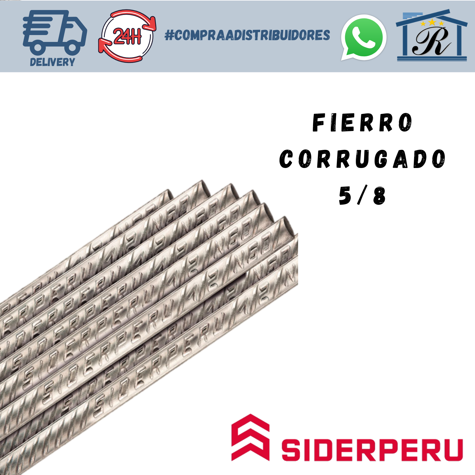 FIERRO CORRUGADO SIDERPERÚ 5/8