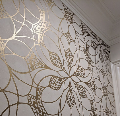 Venetian Plaster with gold inlay