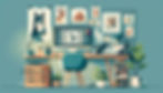 Artist's Workspace with Digital Tools for Animal Art