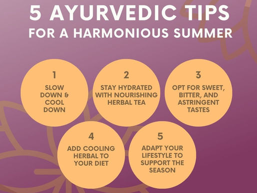 5 Ayurvedic Tips for Summer